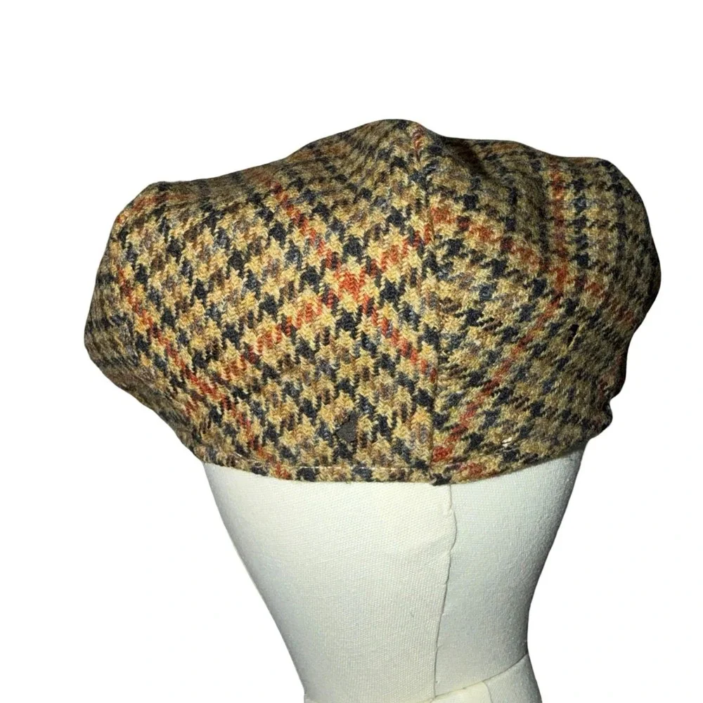 Vintage 80/90s J. Crew 100% wool Flat Cap. Union Tag. Made in USA